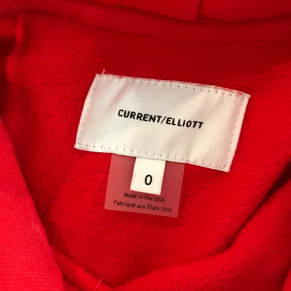 Current/Elliott cut-cropped Star fleece hoodie S - Picture 8 of 8